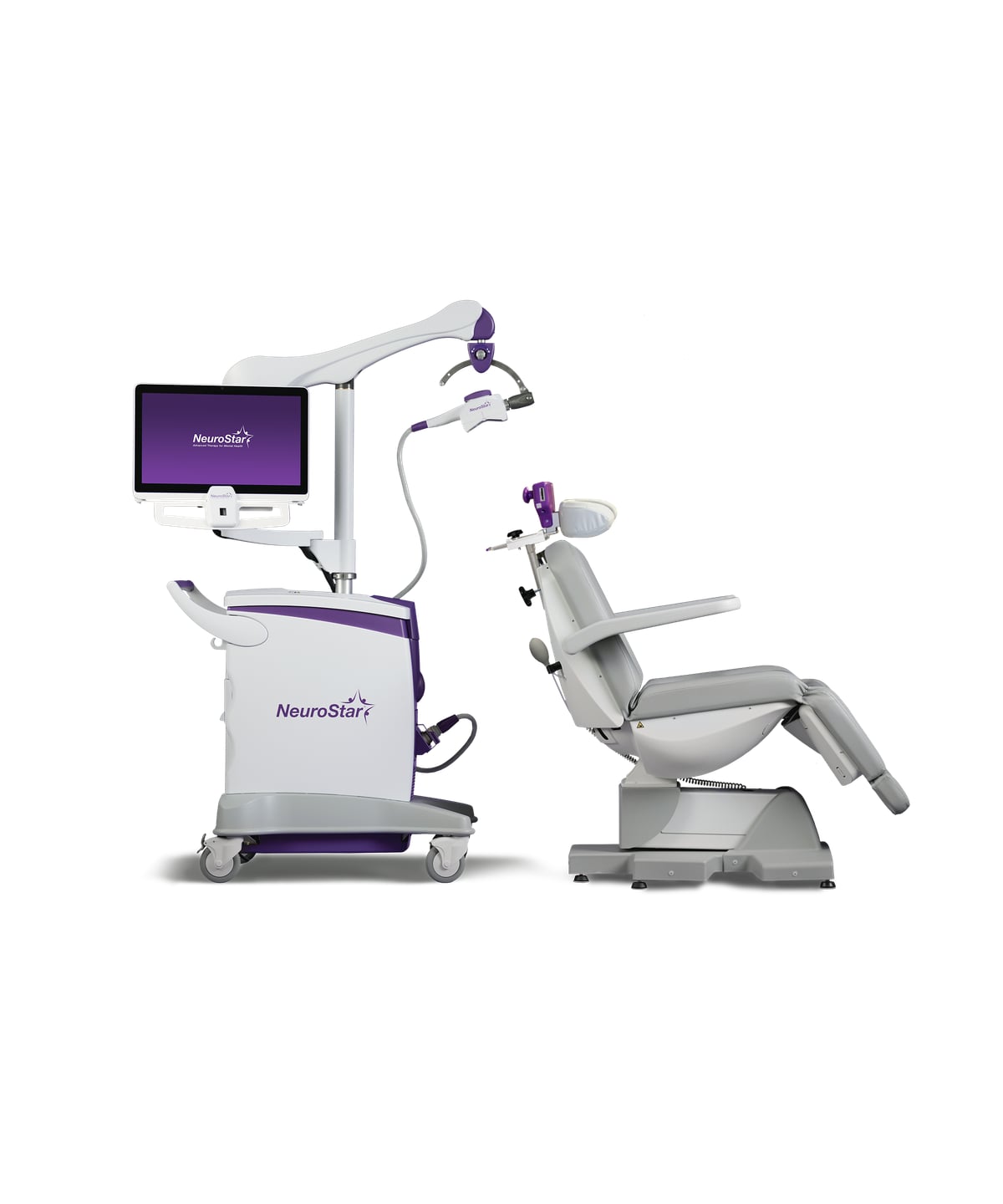 NeuroStar TMS treatment system — control console and patient chair